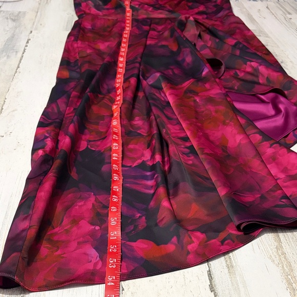 Alex Marie Hazel Floral Halter Neck Asymmetrical Dress  Size 14 P NWT - Picture 8 of 8